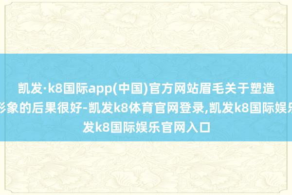 凯发·k8国际app(中国)官方网站眉毛关于塑造东谈主物形象的后果很好-凯发k8体育官网登录,凯发k8国际娱乐官网入口