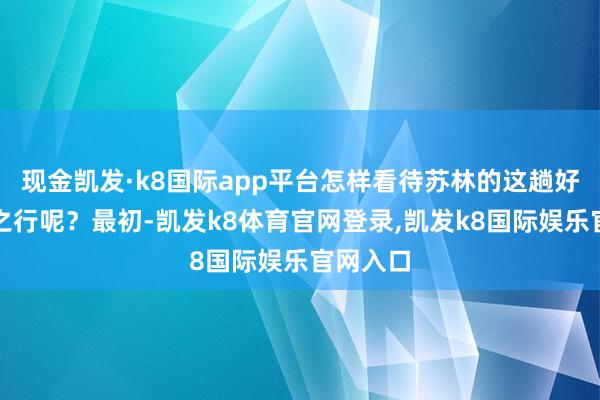 现金凯发·k8国际app平台怎样看待苏林的这趟好意思国之行呢？最初-凯发k8体育官网登录,凯发k8国际娱乐官网入口